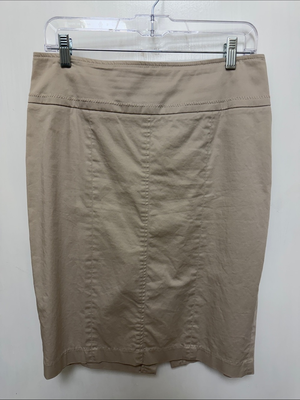Classic Beige Women's Pencil Skirt